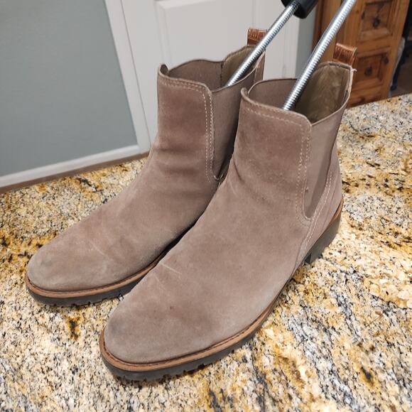 Sam Edelman Brown Suede Ankle Boots Size 8M - Picture 1 of 14